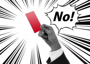 NO！レッドカード