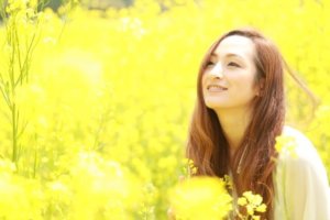 ハイライトで明るい印象