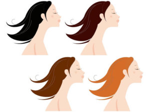 髪色の異なる女性達